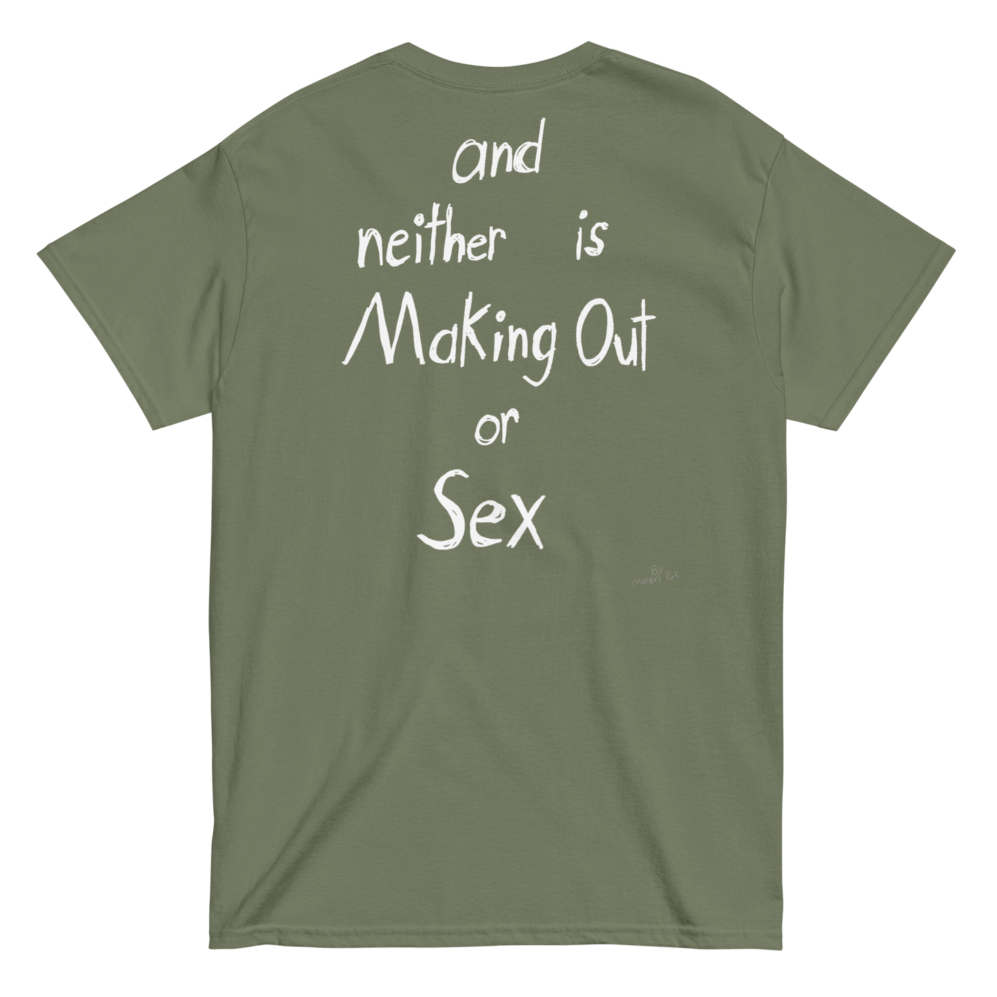 "Hug is not Cheating" FRONT + BACK T-Shirt