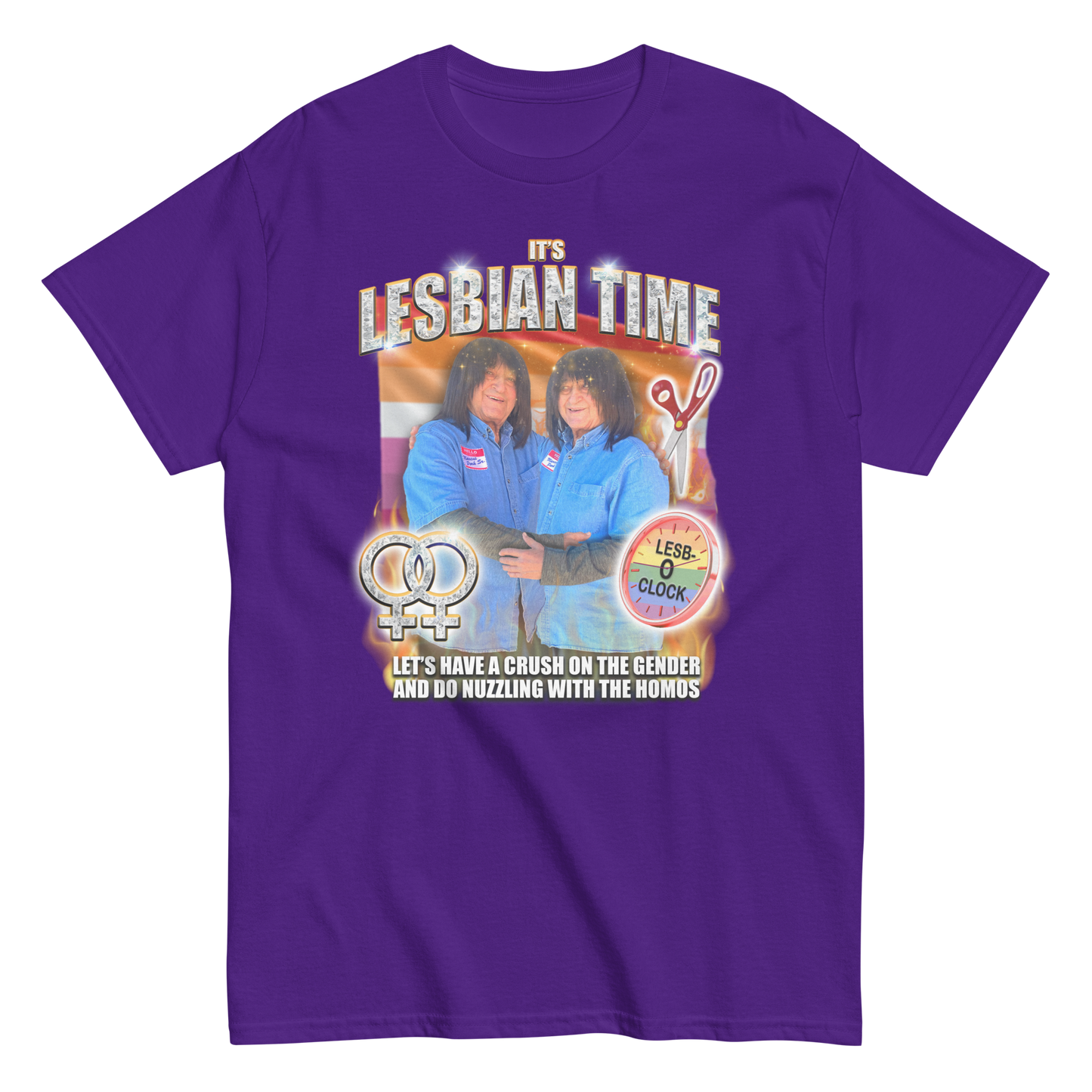 Lesbian Time (Jr.'s Design) T-Shirt