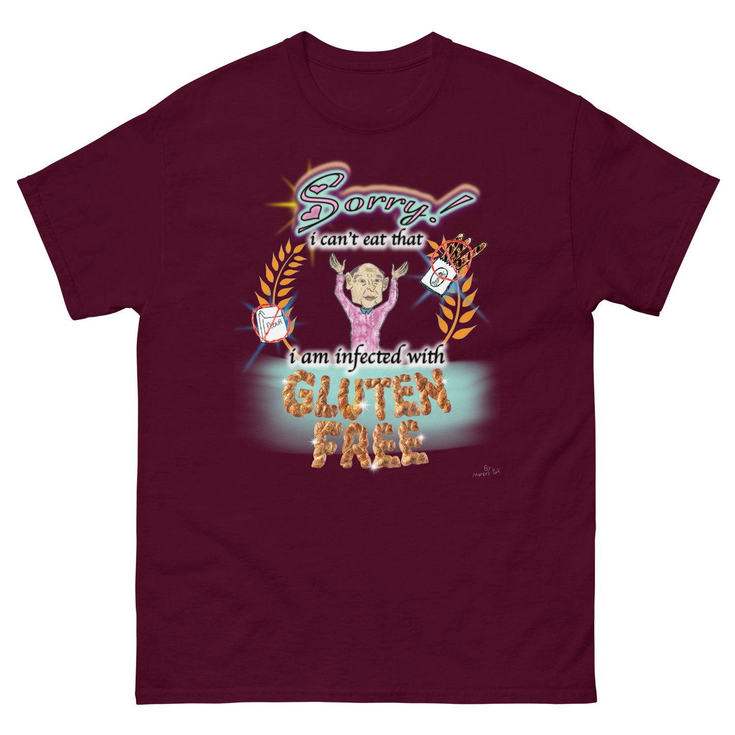 Infected with Gluten Free T-Shirt (Jr.'s Design)