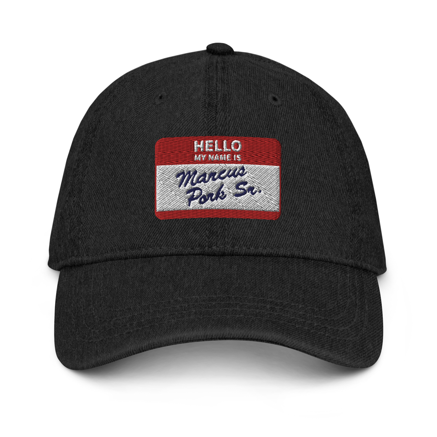 Denim Name Tag Hat