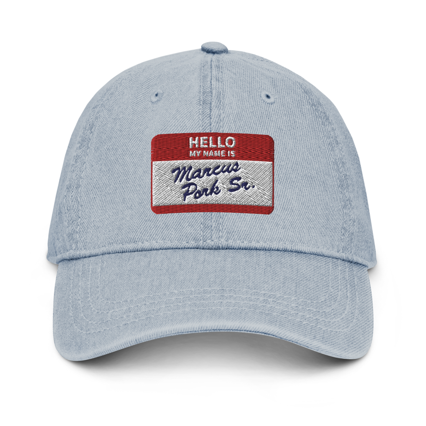 Denim Name Tag Hat