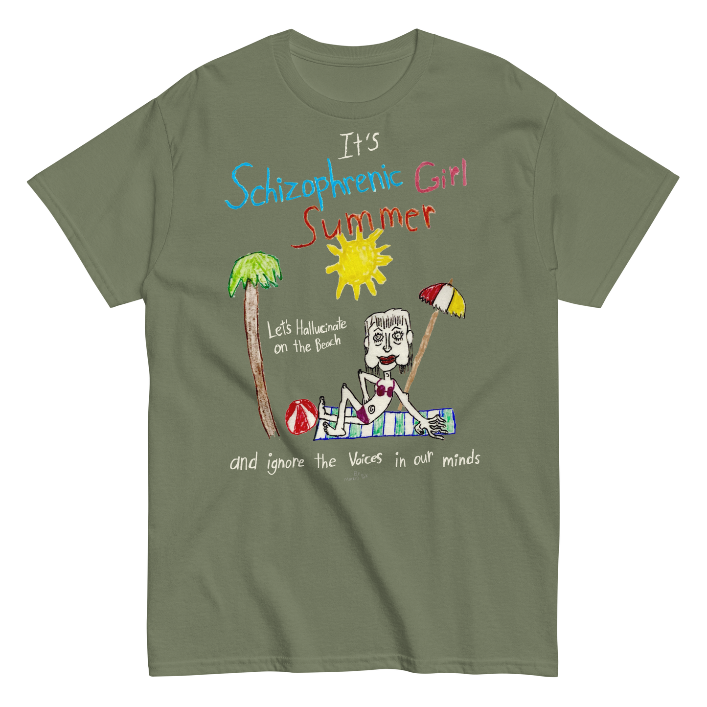 Schizophrenic Girl Summer T-Shirt