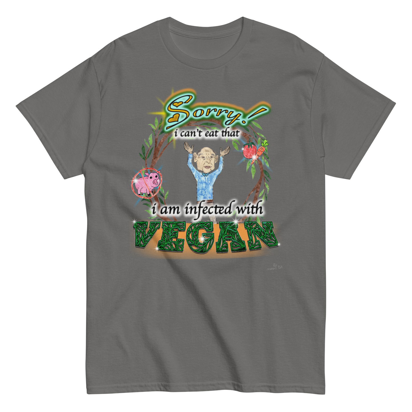 Infected with Vegan T-Shirt (Jr.'s Design)