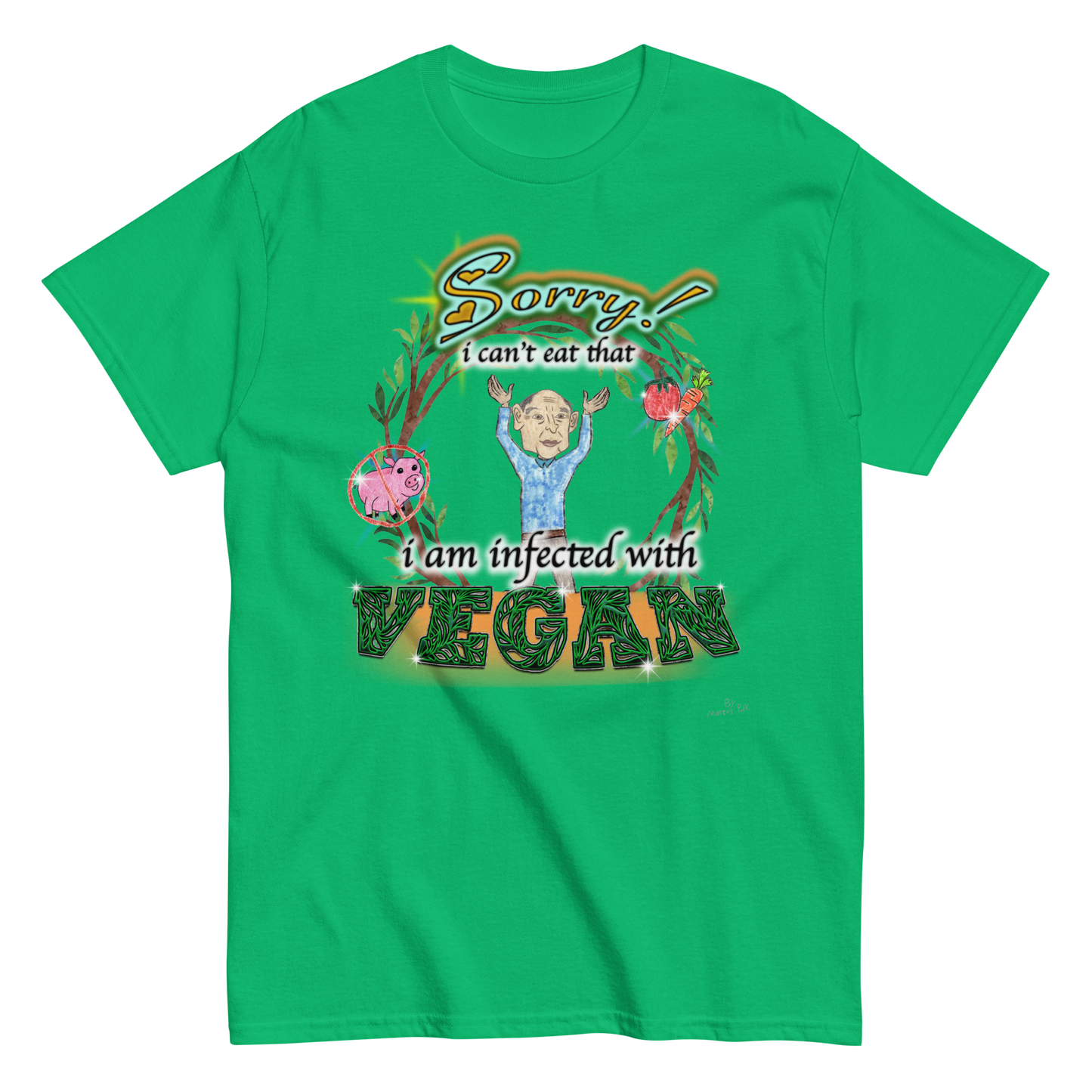 Infected with Vegan T-Shirt (Jr.'s Design)