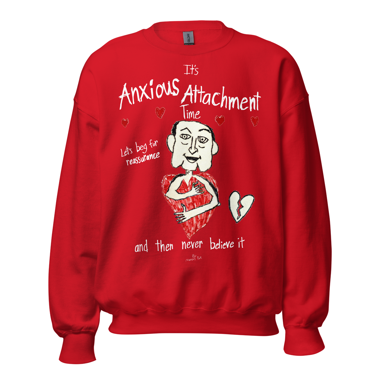 Anxious Attachment Time Sweatshirt – Marcus Pork