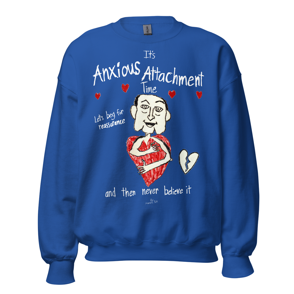 Anxious Attachment Time Sweatshirt – Marcus Pork