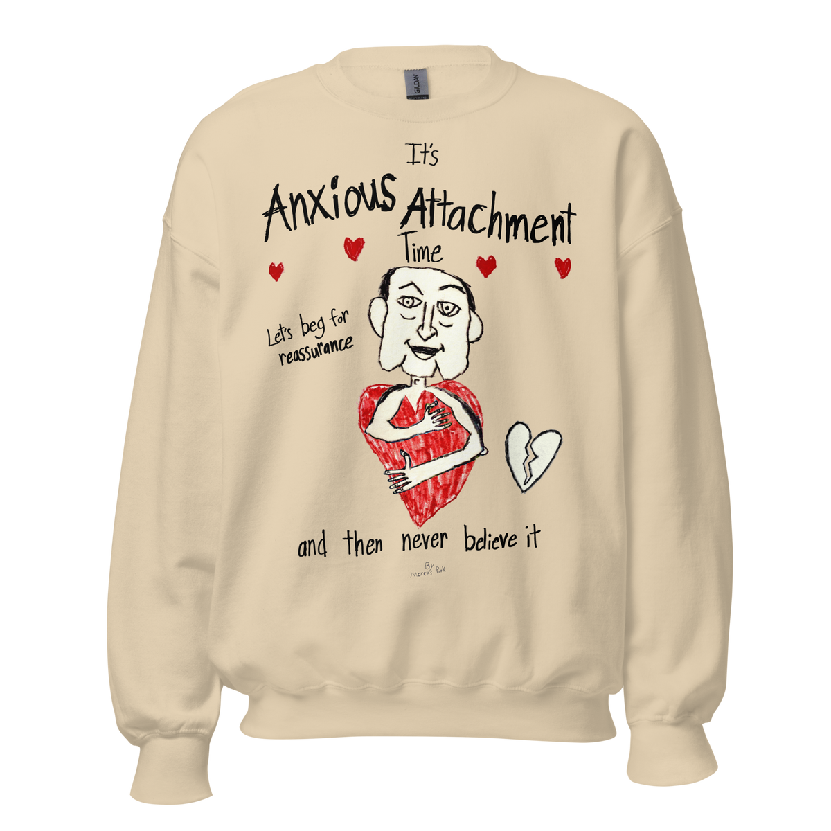 Anxious Attachment Time Sweatshirt – Marcus Pork