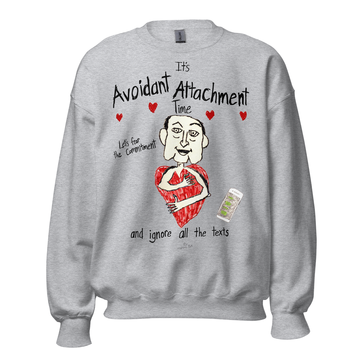 Avoidant Attachment Time Sweatshirt – Marcus Pork
