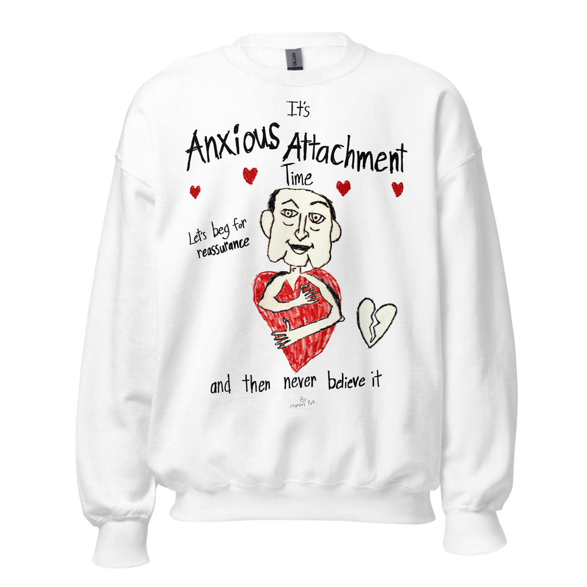 Anxious Attachment Time Sweatshirt – Marcus Pork